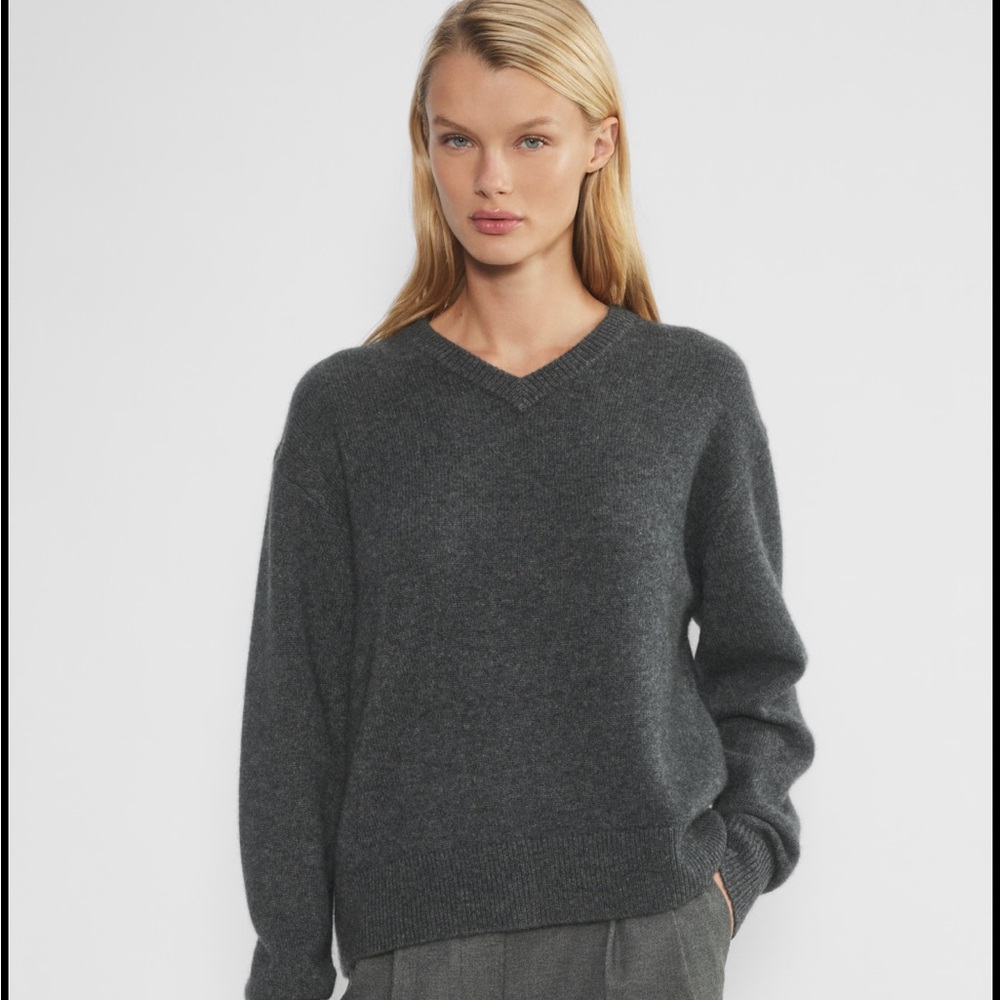 COPY - H&M Dark Gray V-Neck Sweater